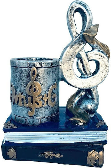 Suport Din Polirolină Motive Muzicale Accesorii Birou 10x13 Cm Albastru