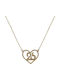 Halskette Talisman mit Design Herz aus Gold 9 K