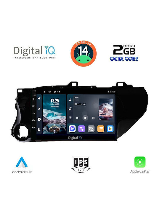 Digital IQ Car Audio System for Toyota Hilux 2017 (Bluetooth/USB/WiFi/GPS/Apple-Carplay/Android-Auto) with Touch Screen 10"