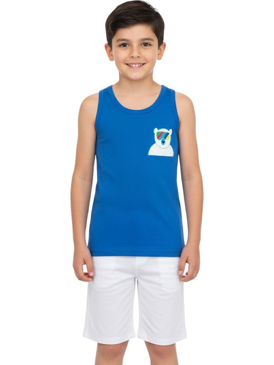 Defne Baby Kids' Undershirt Tank Top Blue
