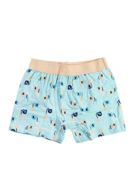 Defne Baby Cute Elephants Kids' Boxer Light Blue