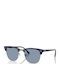 Ray Ban Clubmaster Unisex Γυαλιά Ηλίου με Navy Μπλε Σκελετό και Μπλε Φακό RB3016 687956