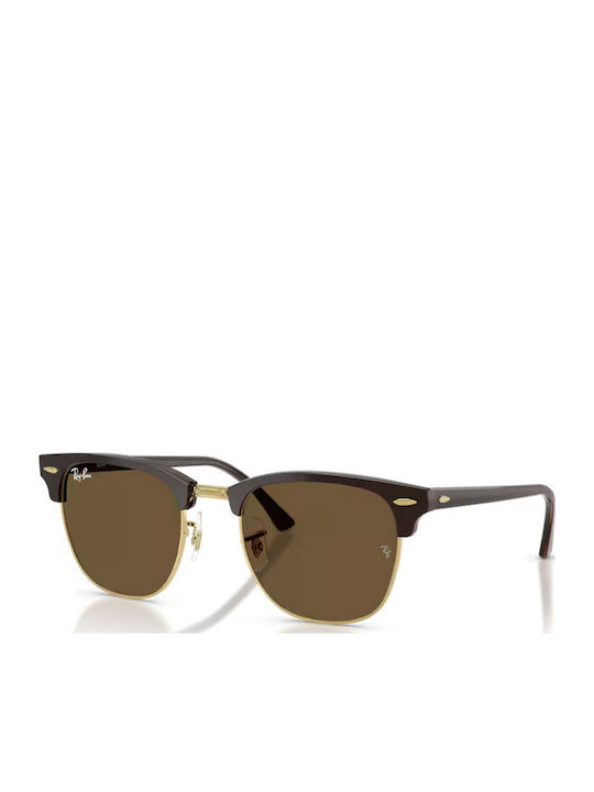 Ray Ban Clubmaster Unisex Sunglasses with Brown...