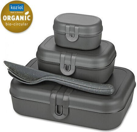 Koziol Set Cutii De Prânz Din Plastic Gri 6 Bucăți