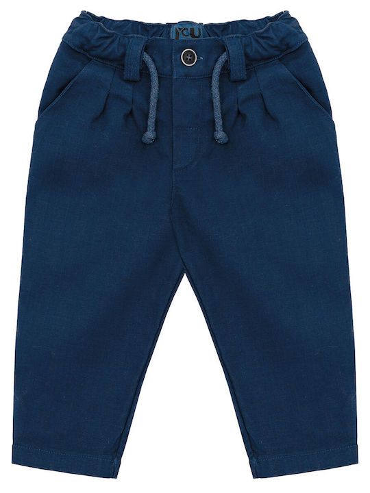 Kinder Schlaghose Stoff Navy
