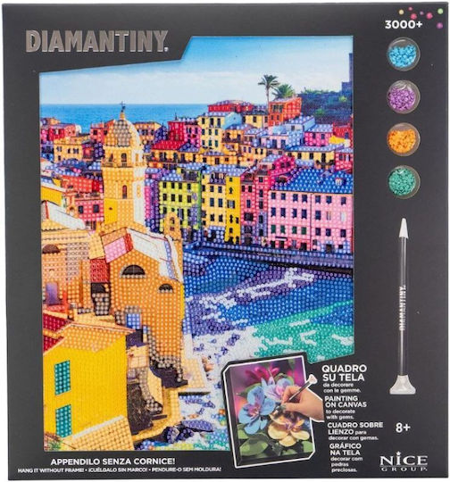 Nice Diamantiny Framework I Δημιουργικό Σετ Μωσαϊκού “cinque Terre” Πολύχρωμα Διαμαντάκια 96567 8+ Ετών