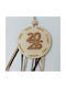 ToXylo Handmade Hanging Lucky Charm with Wishes Beige made of Wood 2026 1pcs
