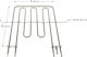 Upper Heating Element & Grill Oven Indesit Original 230 Volt-2500 Watt 128 Volt-556 Watt
