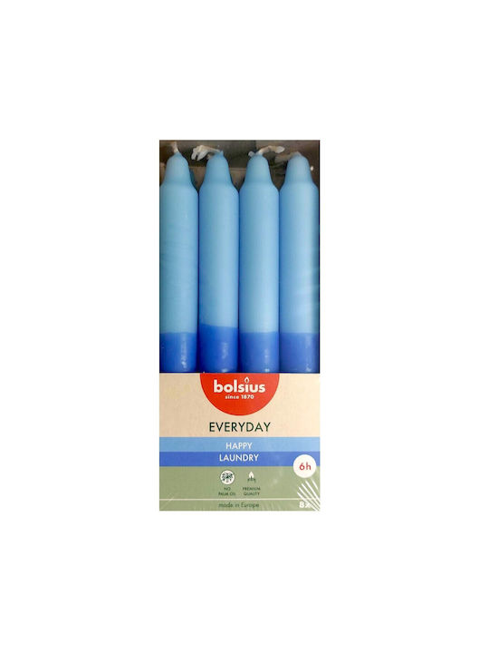 Lumânări Conice Sparmatseta 180/21.3mm Bolsius Everyday Two-tone Set De 8 Bucăți Prospețime Veselă