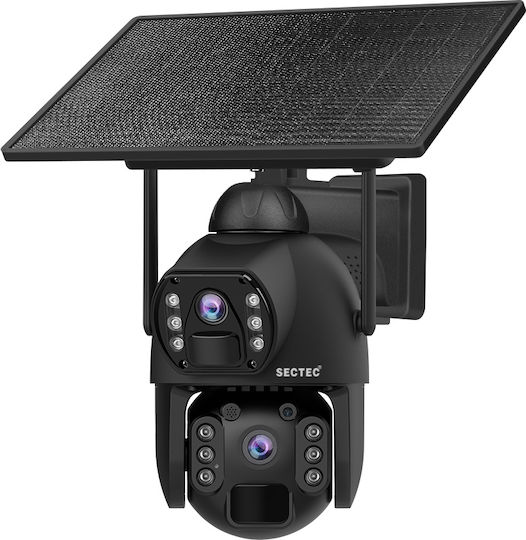 Sectec ST-536-6MAOV-4G-EU IP Surveillance Camera 4G Full HD+ 3MP Waterproof Battery Powered with Two-Way Communication and Lens 2.8mm