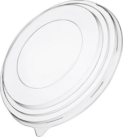 Food Covers 1000ml Round Transparent Salad Bowl Black 44580 50 Pieces