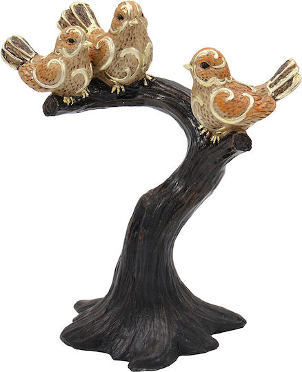 Keskor Dekorativ Vogel aus Polyresin 20x12x24cm 1Stück