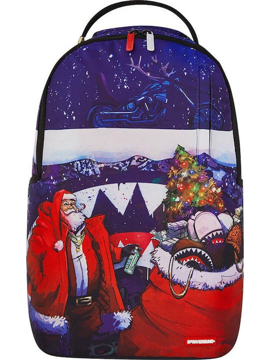 Sprayground Santa Sketchy Paint School Bag Backpack Multicolour with Water Bottle Holder