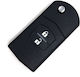 Techstar Car Key Cover Case Compatible Mazda 2 3 5 6 Rx-8 Mx-5 2b 2 Buttons