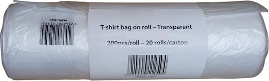 Plastic Packaging Bags Tank Top Type White 200pcs