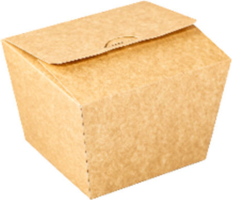 Disposable Burger Paper Box Kraft 11.5x11x10cm 180pcs Premium