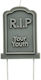 Lumânare Tort Placă Funerară "r.i.p Your Youth"