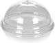 Einwegbecherdeckel 95mm Trulos Kreuz Transparenter Rundbecher 12-16oz Pet 11307 50 Stück