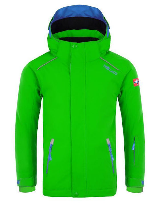 Wasserdicht Kinder Freizeitjacke mit Futter Winter Green