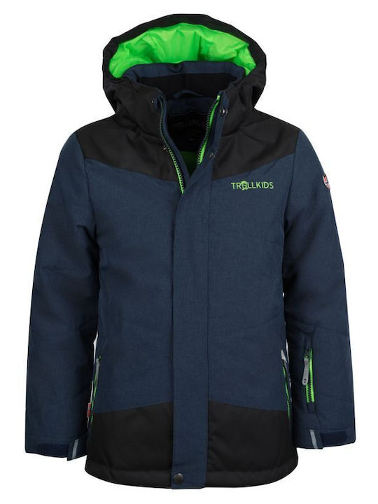 Wasserdicht Kinder Freizeitjacke Winddicht mit Kapuze Navy Blue
