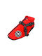 Denik Pets Red Fleece / Waterproof Dog Coat Large with 38cm Back Length
