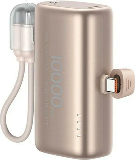 Usams PB82 Power Bank 10000mAh 20W Power Delivery Beige