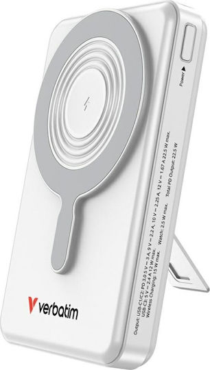 Verbatim Charge ‘n’ Go Power Bank 10000mAh 22.5W Power Delivery / Quick Charge 3.0 Silver