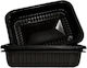 Rectangular Black Foot Plastic Tableware Flow Pack Machine PP 187x137x50mm Height 00054 540 Pieces
