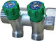 Colector 1" 2 Orificii Unghiular Oem