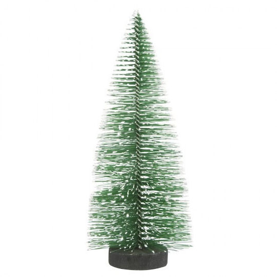 Weihnachtsdekorationen mit Bäumen Schneebedeckt 15cm Set 3 Stück