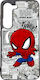 High Durability Mobile Phone Case Samsung Galaxy A15 Black Silicone Back Cover Spiderman No1