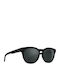 Spy Matte Unisex Ochelari De Soare Cu Ramă Neagră Din Plastic Și Lentilă Polarized Neagră Oglindă