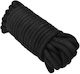 Smd Bow Tie 5m Cotton Bondage Rope Metal Tip Black