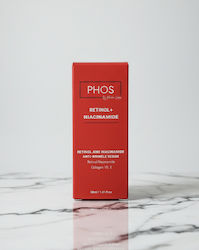 PHOS by Marilena Lempesi Retinol & Niacinamide Moisturizing & Anti-aging Serum Face & Eyes with Retinol & Niacinamide for Radiance & Revitalization 30ml