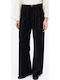 Women's Fabric Trousers Black