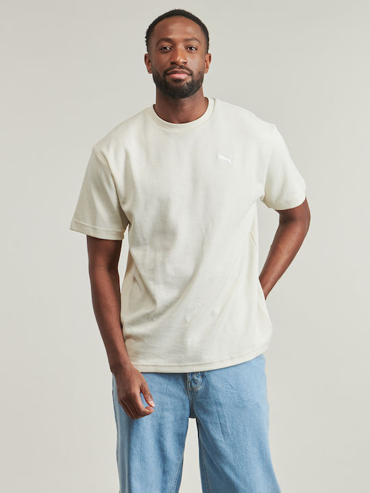 PUMA Ess Elevated T-shirt Μπεζ