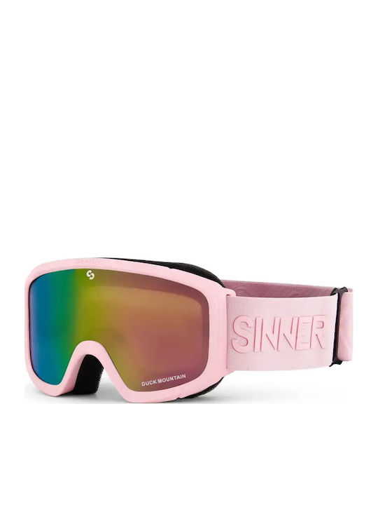 Sinner Duck Ski & Snowboard Goggles Kids Pink w...