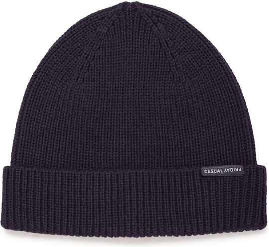 Beanie Unisex Σκούφος Πλεκτός σε Navy Μπλε χρώμα