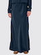 High-waisted Maxi Skirt Blue
