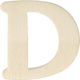 Wooden Latin Letters 4 Cm D