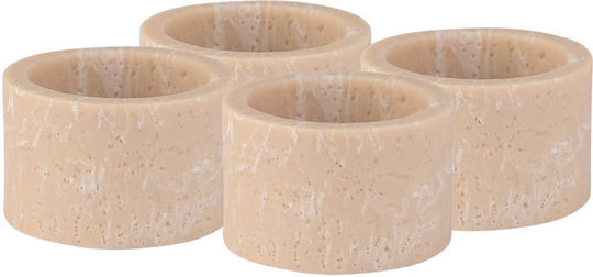 Estia Traverine Serviettenring Beige 4pcs