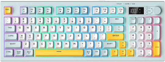 Onikuma G80 Безжичен Гейминг Клавиатура с RGB подсветка (Английски US) Многоцветен