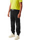 Sweatpants Glossy with Elastic Black