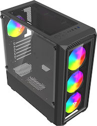 Savio Noctis Glass RGB X1 Gaming Midi Tower με Πλαϊνό Παράθυρο Savio Noctis Glass RGB X1 Gaming Midi Tower με Πλαϊνό Παράθυρο
