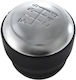 Shift Knob Gear Lever Kia Sportage '06-'10 2wd/4wd Hyundai Tucson '04-'10 6 Speed-r123456 Leather Silver Gzb-ka-901