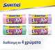 Sanitas Office / Bathroom Scented Trash Bags with Handles 46x50cm 30pcs Yellow