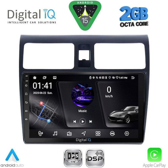 Digital IQ Car Audio System for Suzuki Swift 2005-2011 (Bluetooth/USB/WiFi/GPS/Apple-Carplay/Android-Auto) with Touch Screen 10"