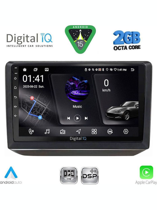 Digital IQ Car Audio System for Skoda Fabia 2008-2014 (Bluetooth/USB/WiFi/GPS/Apple-Carplay/Android-Auto) with Touch Screen 10"