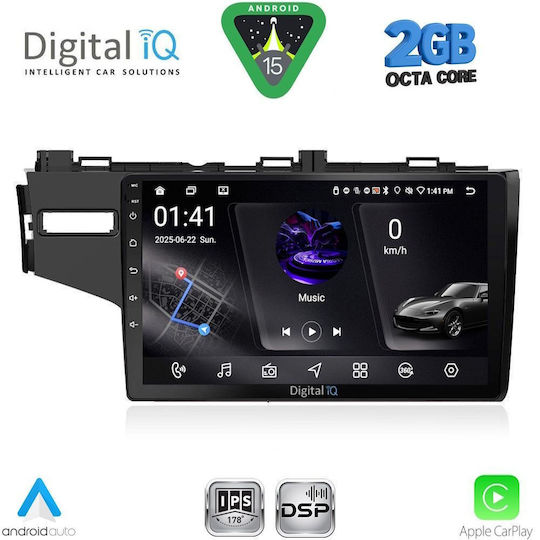 Digital IQ Car Audio System for Honda Jazz 2013-2019 (Bluetooth/USB/WiFi/GPS/Apple-Carplay/Android-Auto) with Touch Screen 10"