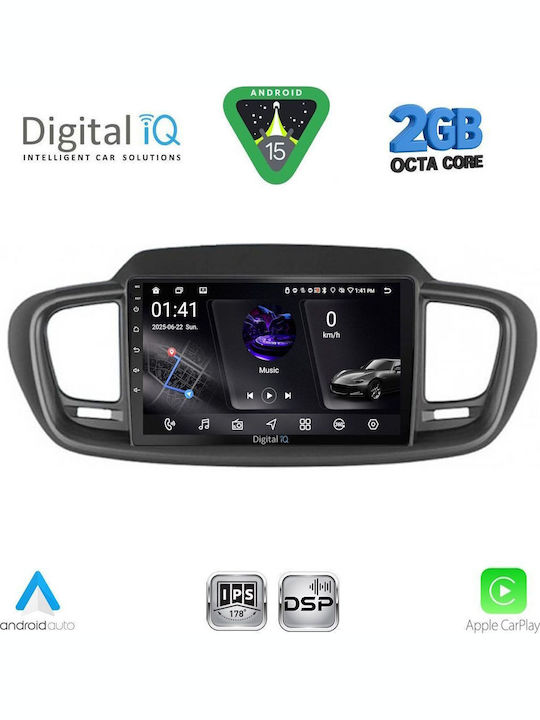 Digital IQ Car Audio System for Kia Sorento 2014-2020 (Bluetooth/USB/WiFi/GPS/Apple-Carplay/Android-Auto) with Touch Screen 10"